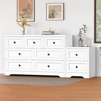 ALFORDSON 7 Chest of Drawers Bedside Table Hamptons Bedroom Storage White