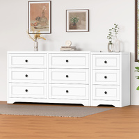 ALFORDSON 6 Chest of Drawers Bedside Table Bedroom Storage Hamptons White