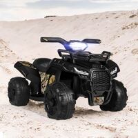 ALFORDSON Kids Ride On Car Electric ATV Toy With LED Lights Black