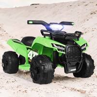 ALFORDSON Kids Ride On Car Electric ATV Toy With LED Lights Green