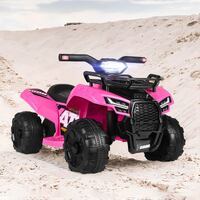ALFORDSON Kids Ride On Car Electric ATV Toy With LED Lights Pink