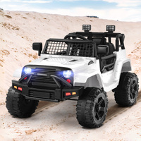 ALFORDSON Kids Ride On Car Toy Jeep Electric 12V 70W Motors R/C LED Lights White