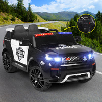 ALFORDSON Kids Police Ride On Car 12V Electric Toy Patrol Remote Control Black