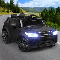 ALFORDSON Kids Ride On Car 12V Eletric Motor Remote Car Toy MP3 LED Light Black
