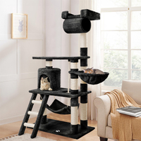 BEASTIE Cat Tree Scratching Post Scratcher Tower Condo House Furniture Wood 141