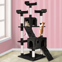BEASTIE Cat Tree Scratcher Tower Scratching Post Condo House Furniture Wood 180CM
