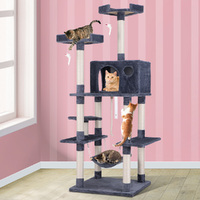 BEASTIE Cat Tree Scratching Post Scratcher Tower Condo House Furniture Wood 184