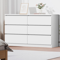 ALFORDSON 6 Chest of Drawers Minimalist Storage Cabinet Dresser Tallboy White
