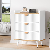ALFORDSON 3 Chest of Drawers Modern Storage Cabinet Dresser Oak
