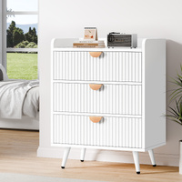 ALFORDSON 3 Chest of Drawers Modern Storage Cabinet Dresser Tallboy White