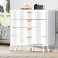 ALFORDSON 4 Chest of Drawers Modern Storage Cabinet Dresser Tallboy White