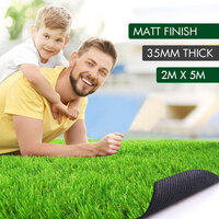 OTANIC Artificial Grass 35mm 2x5m Synthetic Turf 10 SQM Roll MATT Fake Yarn Lawn