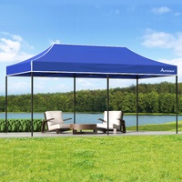 ALFORDSON Gazebo 6x3m Pop Up Marquee 600D Oxford Folding Outdoor Tent Blue