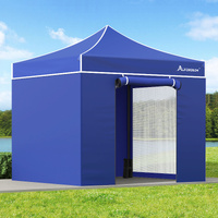 ALFORDSON Gazebo 3x3m Pop Up Marquee 600D Oxford Folding Camping Tent Blue