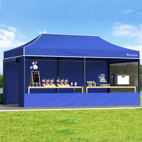 ALFORDSON Gazebo 3x6m Pop Up Marquee Camping Folding Tent 600D Oxford Blue