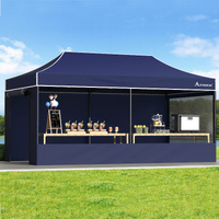 ALFORDSON Gazebo 6x3m Pop Up Marquee 600D Oxford Folding Camping Tent Navy
