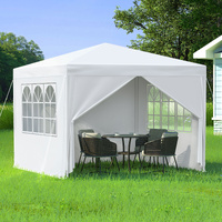 ALFORDSON Gazebo 3x3 Outdoor Wedding Party Tent Camping Portable Side Wall White