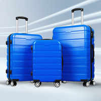 ALFORDSON Luggage 3PCS Set Suitcase Trolley TSA Carry on Hard Case Blue