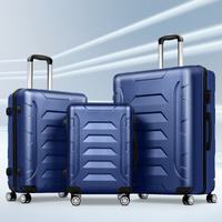 ALFORDSON Luggage 3PCS Set Suitcase Trolley TSA Carry on Hard Case Navy