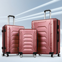 ALFORDSON Luggage 3PCS Set Suitcase Trolley TSA Carry on Hard Case Pink