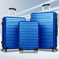 ALFORDSON Luggage 3PCS Set Suitcase Trolley TSA Carry on Hard Case Blue