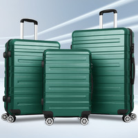 ALFORDSON Luggage 3PCS Set Suitcase Trolley TSA Carry on Hard Case Green
