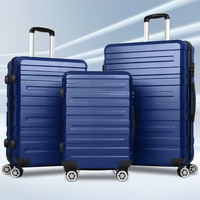 ALFORDSON Luggage 3PCS Set Suitcase Trolley TSA Carry on Hard Case Navy