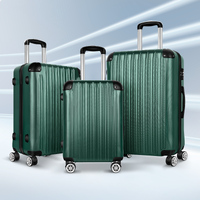 ALFORDSON Luggage 3PCS Set Suitcase Trolley TSA Carry on Hard Case Green