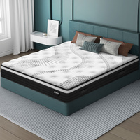 ALFORDSON Mattress King Euro Top Bonnell Spring Bed 18CM Memory Foam Firm