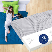 STARRY EUCALYPT Graphite Infused Memory Foam Mattress Topper 7 Zone Cool Gel King Single 8CM