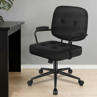 ALFORDSON Office Chair Ergonomic Executive Computer Work Seat Fabric Black
