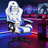 ALFORDSON Gaming Office Chair Racing Massage Computer Seat Footrest Leather