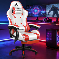 ALFORDSON Gaming Office Chair Racing Massage Computer Seat Footrest Leather