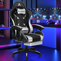 ALFORDSON Gaming Office Chair Racing Massage Computer Seat Footrest Leather