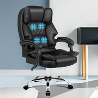 ALFORDSON Massage Office Chair Executive Computer PU Leather Seat Gaming