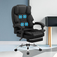 ALFORDSON Massage Office Chair Executive Recliner Gaming Computer Seat Fabric