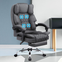 ALFORDSON Massage Office Chair Fabric Executive Recliner Gaming Computer Seat