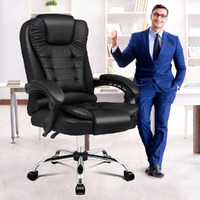 ALFORDSON Office Chair Gaming Executive Computer Recliner Racer PU Leather Seat