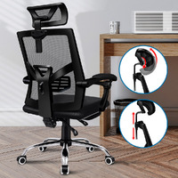 ALFORDSON Mesh Office Chair Gaming Executive Fabric Seat Racing Footrest Recline