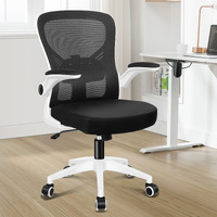 ALFORDSON Mesh Office Chair Executive Computer Tilt Fabric Seat Racing Work Black & White