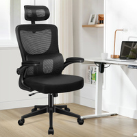 ALFORDSON Mesh Office Chair Executive Computer Fabric Seat Racing Tilt Study Work All Black