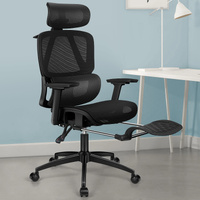 ALFORDSON Ergonomic Office Chair Mesh Seat Desk Computer Gaming All Black