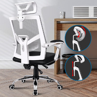 ALFORDSON Mesh Office Chair Gaming Executive Fabric Seat Racing Footrest Recline