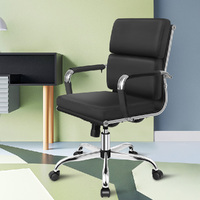 ALFORDSON Office Chair Ergonomic Paddings Executive Computer Work Seat Mid Back