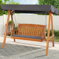 ALFORDSON Swing Chair Outdoor Furniture Wooden Garden Canopy Teak XL