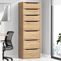 ALFORDSON Chest of 7 Drawers Office Storage Cabinet Tallboy Bedroom Wood