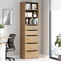 ALFORDSON Chest of 5 Drawers Office Storage Cabinet Tallboy Bedroom Wood