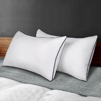 STARRY EUCALYPT Pillow Microfibre Cushion Twin Pack Soft Bed Hotel Home Set