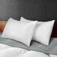 STARRY EUCALYPT Pillow Microfibre Cushion Twin Pack Soft Bed Hotel Home Set