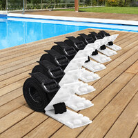 ALFORDSON Pool Cover Roller Straps Kit 8PCS Swimming Pool Blanket Attachment